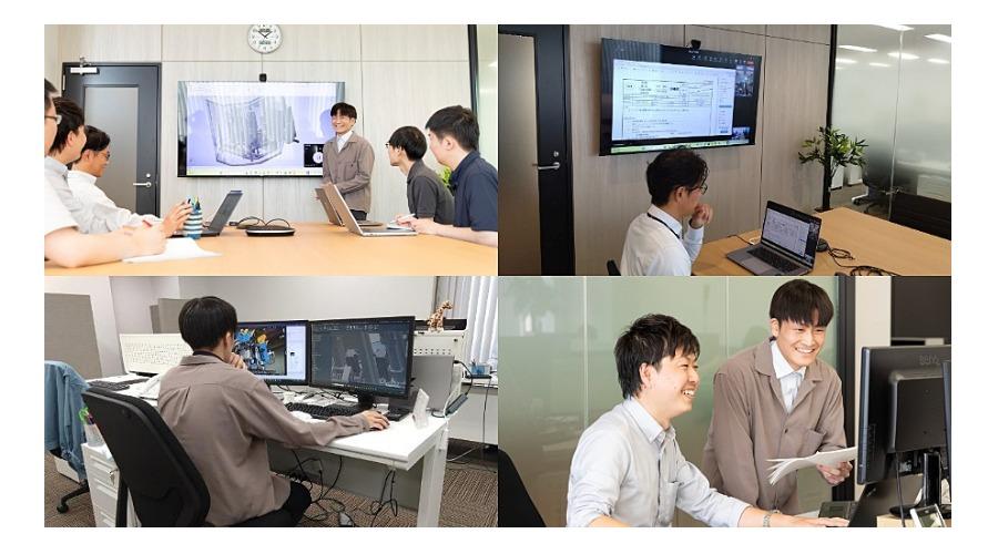 働く社員の様子②