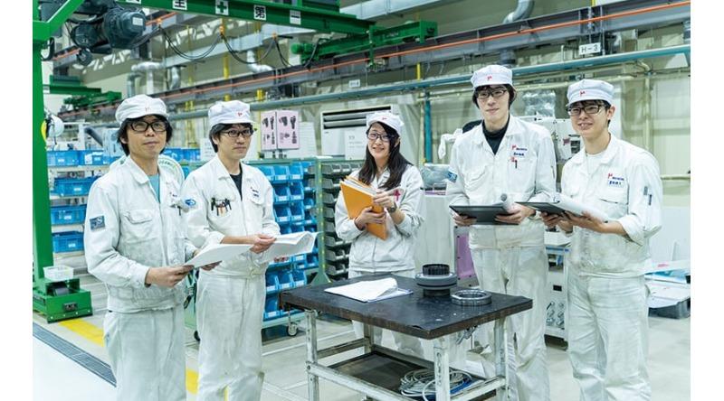 製造部門でのミーティング