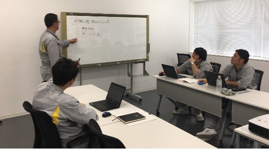 課内打合せの様子