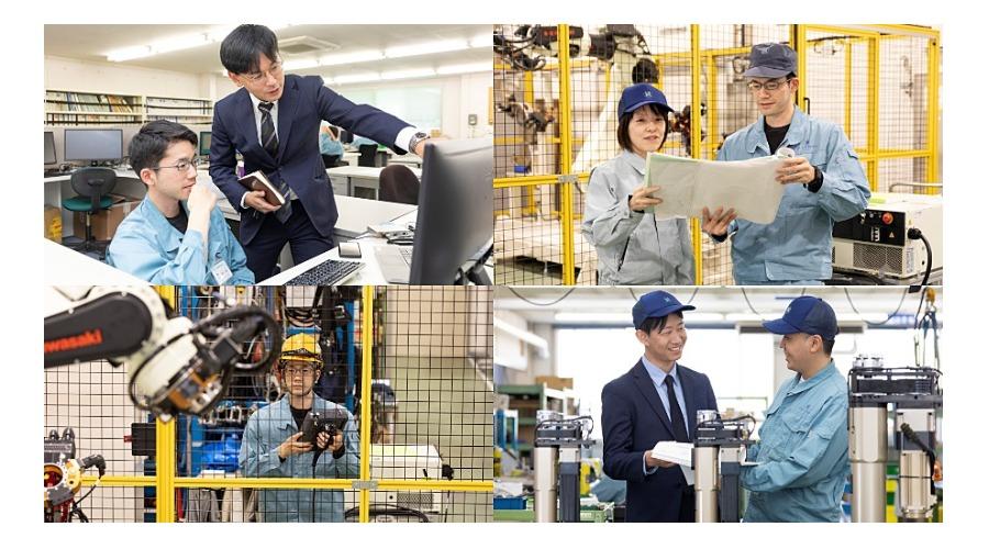 働く社員の様子③