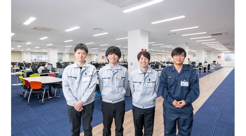 ワンフロアのオープンスペース
